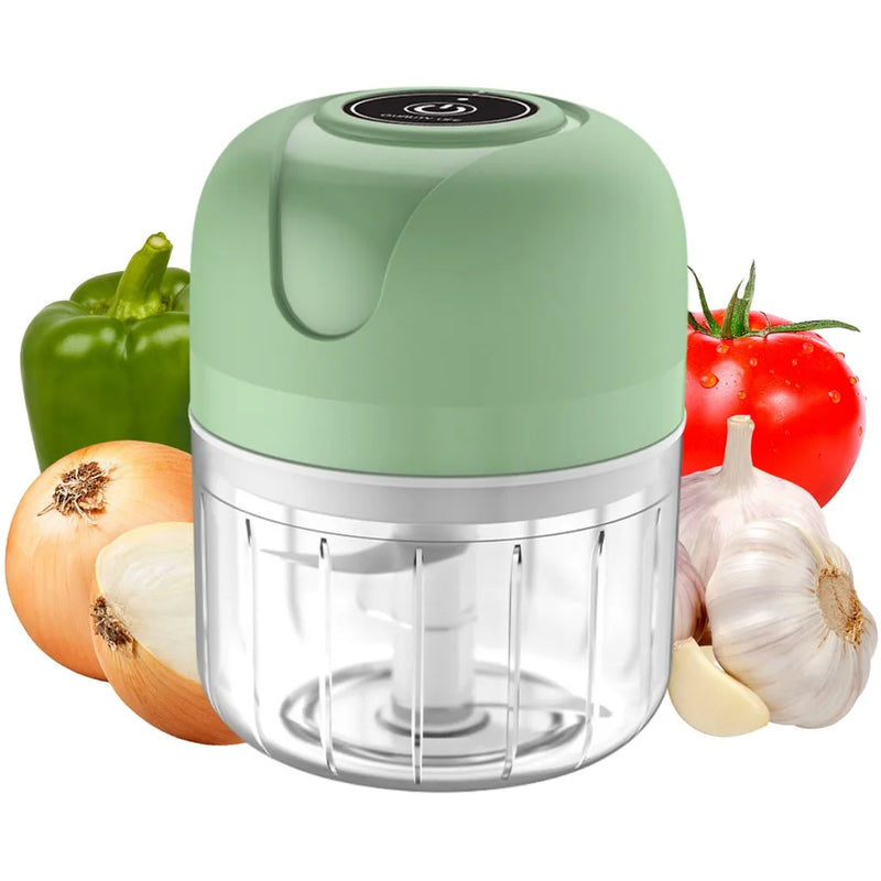 Mini Processador Triturador Sem Fio Elétrico de Alimentos